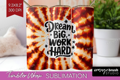 Inspirational Quote Tumbler Wrap - Autumn Tie Dye Tumbler Product Image 1