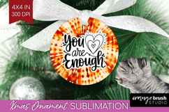Inspirational Quote Ornament PNG - Autumn Tie Dye PNG Product Image 1