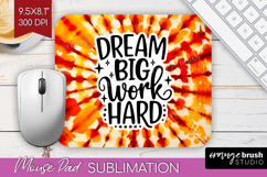 Inspirational Quote Mouse Pad Sublimation - Autumn Tie Dye Product Image 1