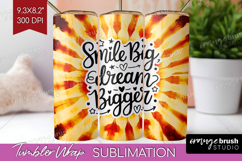 Inspirational Quote Tumbler Wrap - Autumn Tie Dye Tumbler Product Image 1