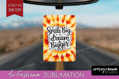 Inspirational Quote Air Freshener PNG - Autumn Tie Dye PNG Product Image 1