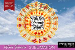 Inspirational Quote Wind Spinner Sublimation PNG - Autumn Product Image 1