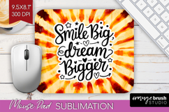 Inspirational Quote Mouse Pad Sublimation - Autumn Tie Dye Product Image 1