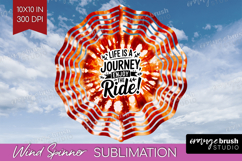 Inspirational Quote Wind Spinner Sublimation PNG - Autumn Product Image 1