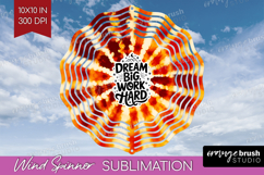 Inspirational Quote Wind Spinner Sublimation PNG - Autumn Product Image 1