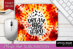 Inspirational Quote Mouse Pad Sublimation - Autumn Tie Dye Product Image 1