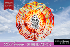 Inspirational Quote Wind Spinner Sublimation PNG - Autumn Product Image 1