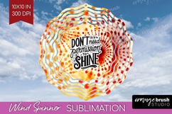 Inspirational Quote Wind Spinner Sublimation PNG - Autumn Product Image 1
