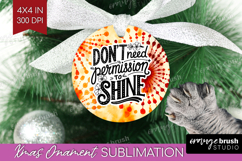 Inspirational Quote Ornament PNG - Autumn Tie Dye PNG Product Image 1