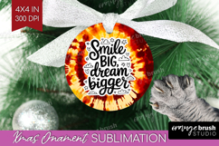 Inspirational Quote Ornament PNG - Autumn Tie Dye PNG Product Image 1