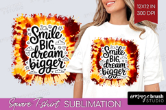 Inspirational Quote Square Tshirt Background - Autumn Tie Product Image 1