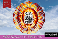 Inspirational Quote Wind Spinner Sublimation PNG - Autumn Product Image 1
