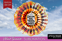Inspirational Quote Wind Spinner Sublimation PNG - Autumn Product Image 1
