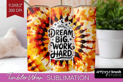 Inspirational Quote Tumbler Wrap - Autumn Tie Dye Tumbler Product Image 1