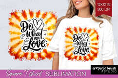 Inspirational Quote Square Tshirt Background - Autumn Tie Product Image 1