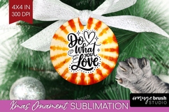 Inspirational Quote Ornament PNG - Autumn Tie Dye PNG Product Image 1