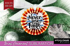 Inspirational Quote Ornament PNG - Autumn Tie Dye PNG Product Image 1