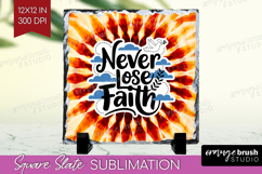 Inspirational Quote Slate PNG - Autumn Tie Dye Square Slate Product Image 1