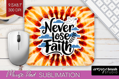 Inspirational Quote Mouse Pad Sublimation - Autumn Tie Dye Product Image 1