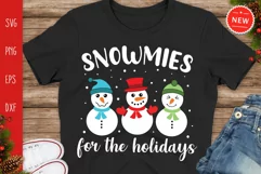 Snowmies For The Holidays Svg,Christmas Snowman Svg, Snowman Product Image 1