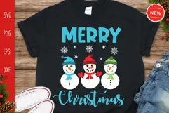 Merry Christmas Snowmies Svg, Christmas Snowman Svg, Snowman Product Image 1