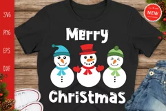 Merry Christmas Svg, Christmas Snowmans Svg, Snowmies Svg Product Image 1