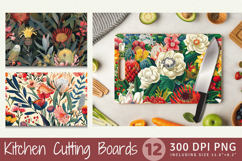 Australian Native Flowers Cutting Boards sublimation Design Product Image 1