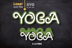 Yoga Sign SVG laser cut files for Glowforge Product Image 2