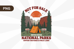 Support Our Parks &amp; Public Lands Png Sublimation Design Product Image 1