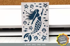 Mermaid and Sea Animals Card Cover, Real Product Preview Product Image 1
