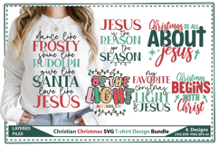 Christian Christmas SVG T-shirt Design Bundle Product Image 1