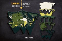 Asia SVG laser cut files for Glowforge Product Image 2