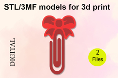 Paper Clips, Bow Beautiful STL/3MF files for 3D Printing Product Image 1