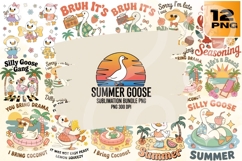 Summer Goose PNG Sublimation Bundle Product Image 1