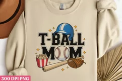 T-Ball Mom PNG, Baseball Mama Sublimation PNG Product Image 2