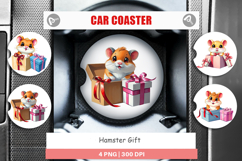 Car Coaster Hamster Gift Product Image 1