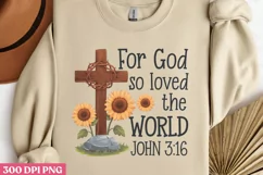 GOD with God all things PNG, Christian Jesus Sublimation PN Product Image 2