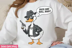 Duck and roll Baby PNG, Funny Duck Sublimation PNG Product Image 1