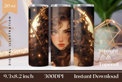 Sagittarius Zodiac Sign Tumbler Wrap Sublimation Design Product Image 1
