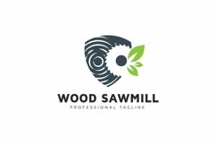 Wood Sawmill Logo Product Image 1