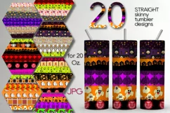 Halloween Milky Way | 20 Skinny tumbler sublimation designs Product Image 1