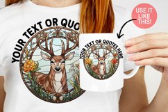 Deer Floral Sublimation Bundle| Stained Glass Sublimation Product Image 2