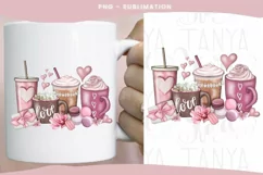 Coffee Valentine Png | Valentines Day | Hand Drawn Product Image 2