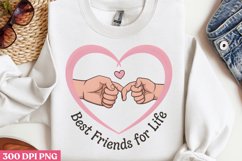 Best Friends for Life PNG, Friendship Sublimation PNG Product Image 2