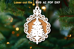 Christmas Tree Toy SVG laser cut file for Glowforge Product Image 1