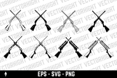 A set of four black and white vector illustrations featuring Product Image 1