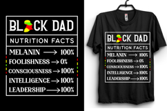 Black Father Nutritional Facts SVG PNG Design Product Image 2