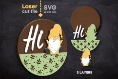 Hi Spring SVG laser cut files for Glowforge Product Image 1