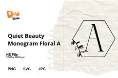 Quiet Beauty Monogram Floral Product Image 1
