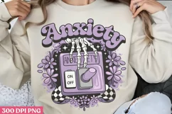 Anxiety PNG, Anxiety Sublimation PNG Product Image 1